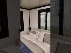 Quick Assembly Prefab Tiny Expanding Container Homes Corrugated Metal Roofing