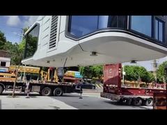 8.5 Meter Space Capsule House Prefabricated Pod Homes Wind Resistance