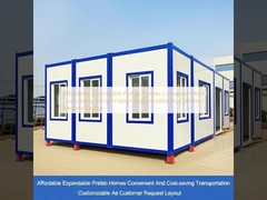 Affordable Expandable Prefab Homes Convenient And Cost-saving Transportation Customizable As Customer Request Layout