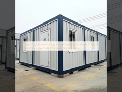 Steel Door Prefab Folding House Designed for Grade 11 Wind Resistance and CE/UL Standard Electrical System