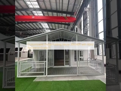 Customizable Prefab Folding House 20ft/40ft with Wind Resistance Grade 11