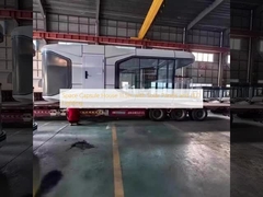 Space Capsule House 11.5m with Solar Panels and LED Lighting