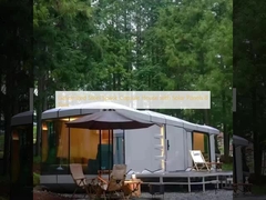 Galvanized Steel Space Capsule House with Solar Panels 8 Tons