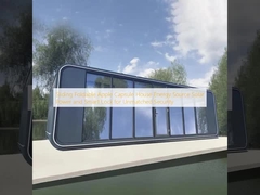 Sliding Foldable Apple Capsule House Energy Source Solar Power and Smart Lock for Unmatched Security